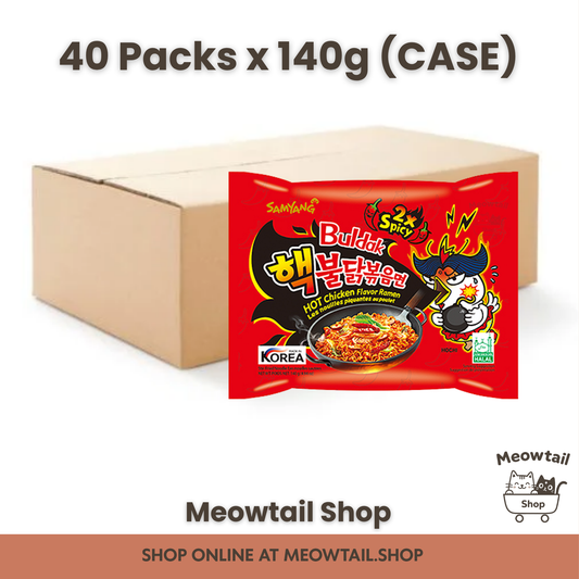 Samyang Buldak 2X HOT Chicken Flavour Ramen Noodles 40x140g (Case)