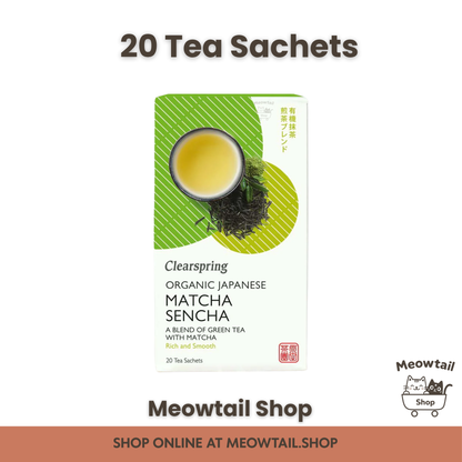 ClearSpring Organic Japanese Matcha Sencha - 20 Tea Sachets