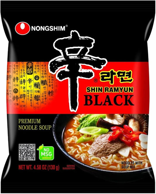 Nongshim Shin Ramyun Black 130g - Premium Ramen - Korean Spicy Instant Noodle 130g