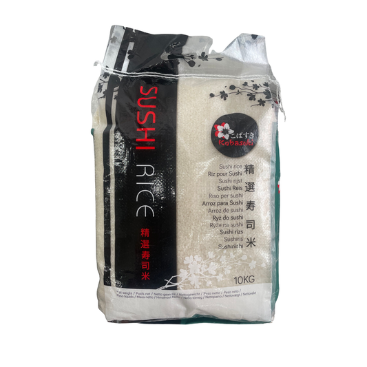 Kobasuki Sushi Rice 10KG, Premium Japanese Rice, Short Grain, Sticky Texture, Ideal for Sushi & Japanese Cuisine, Authentic Asian Cooking, 10KG