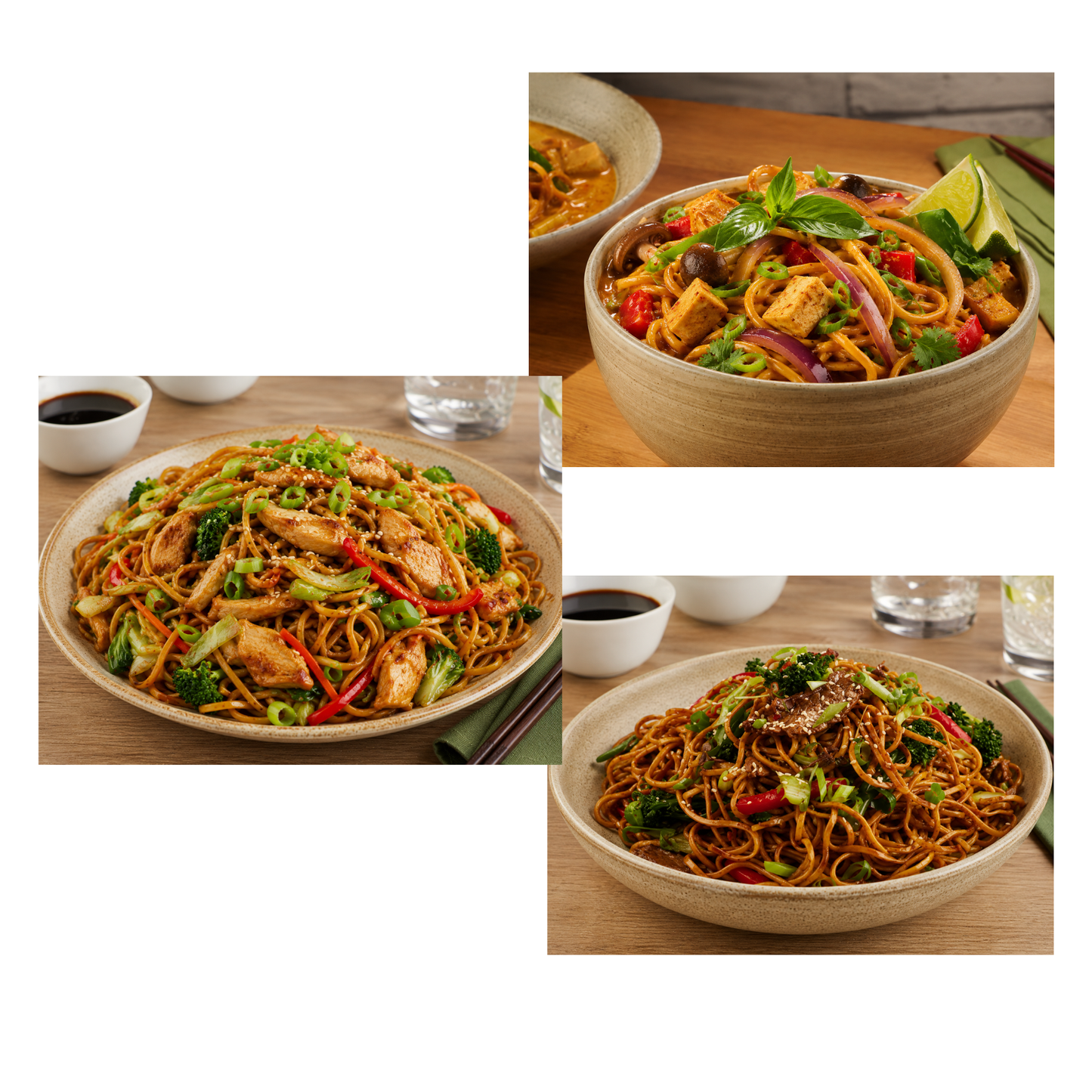 Lucky Boat No.1 Thick Noodle 9 kg, Chinese Chow Mein, Restaurant Quality, Stri-Fry, Egg free, Vegans and Vegetarians