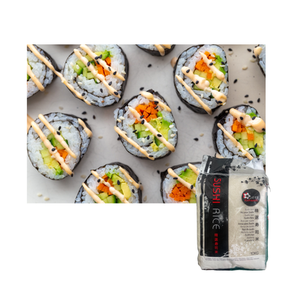 Kobasuki Sushi Rice 10KG, Premium Japanese Rice, Short Grain, Sticky Texture, Ideal for Sushi & Japanese Cuisine, Authentic Asian Cooking, 10KG