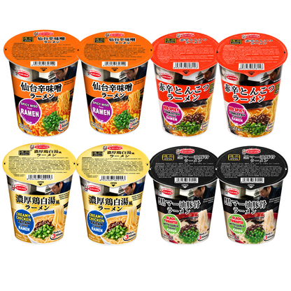 Acecook Ippin Japanese Instant Ramen Variety Pack – 8 Cups x 73g (Creamy Chicken Paitan, Black Tonkotsu with Garlic, Spicy Miso & Red Spicy Tonkotsu) (Copy)