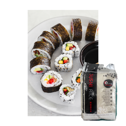 Kobasuki Sushi Rice 10KG, Premium Japanese Rice, Short Grain, Sticky Texture, Ideal for Sushi & Japanese Cuisine, Authentic Asian Cooking, 10KG
