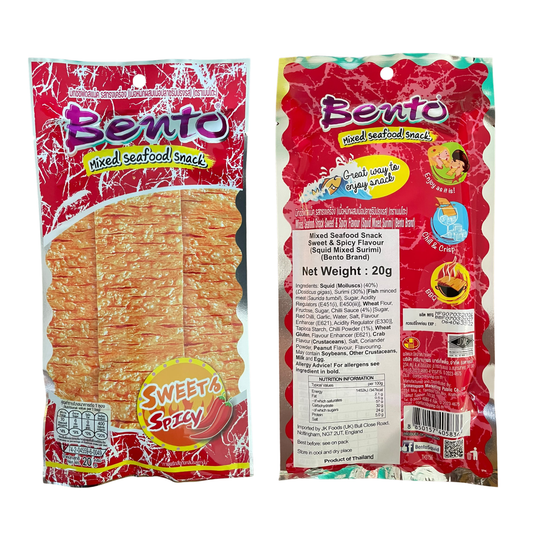 Bento Thai Mixed Seafood Squid Snack Sweet & Spicy 20g (1 Pack)