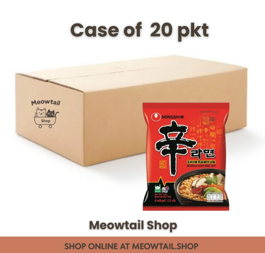 Nongshim Shin Ramyun Spicy Instant Noodles, Ramen 20 x 120g (CASE)