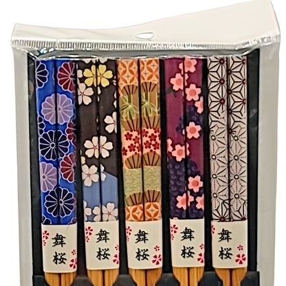 Sakura Floral Chopsticks Set