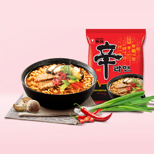 Nongshim Shin Ramyun Spicy Instant Noodles, Ramen&nbsp; 5 x 120g (Multi)