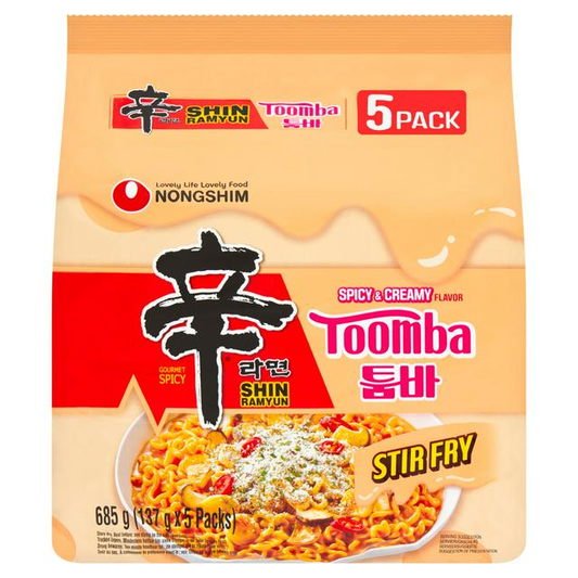 Nongshim Shin Ramyun Toomba Spicy & Creamy 5 x 137g (Multi)