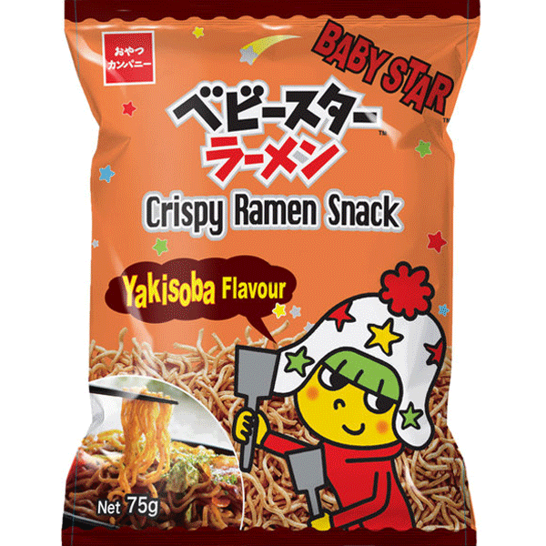 Baby Star Ramen Snack (Yakisoba) Crispy Thin 75g