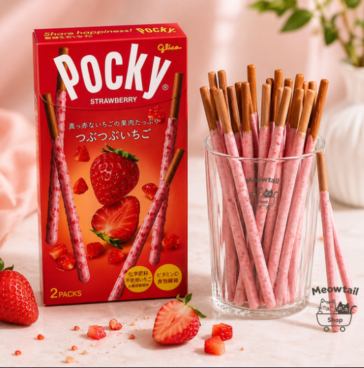 Glico Pocky-Strawberry 55g