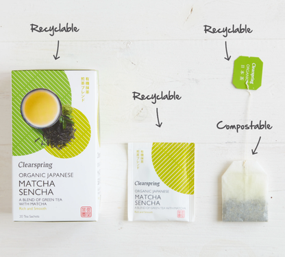 ClearSpring Organic Japanese Matcha Sencha - 20 Tea Sachets