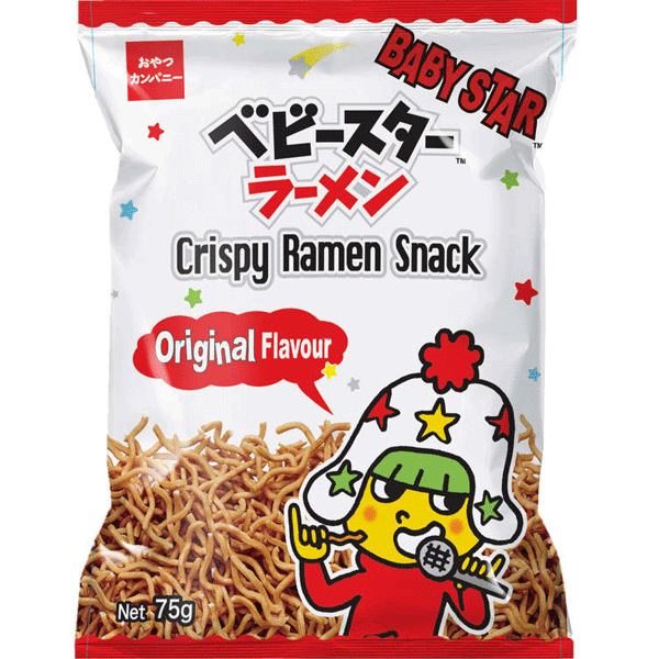 Baby Star Ramen Snack Original Crispy Thin 75g