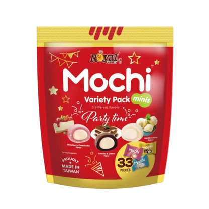 Royal Family (RF) Gluten Free Mochi - Variety Pack 495g (Strawberry Cheesecake / Tiramisu & Creme / Vanilla Creme Flavor)
