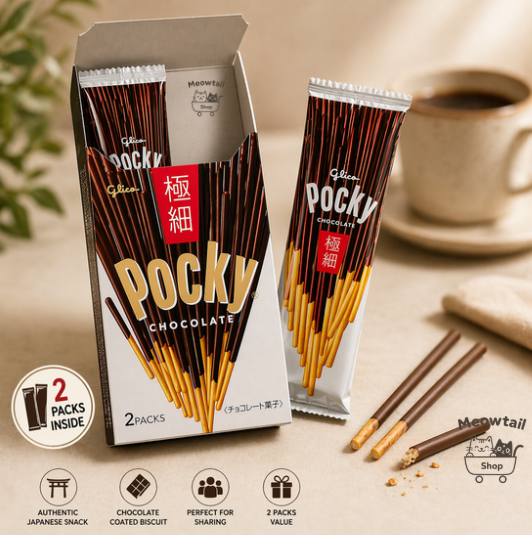 Pocky Extra-Fine Chocolate Biscuit 72g