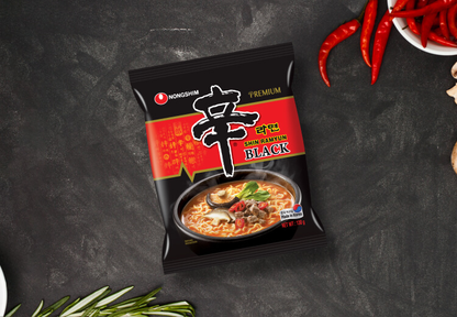 Nongshim Shin Ramyun Black 130g - Premium Ramen - Korean Spicy Instant Noodle 130g