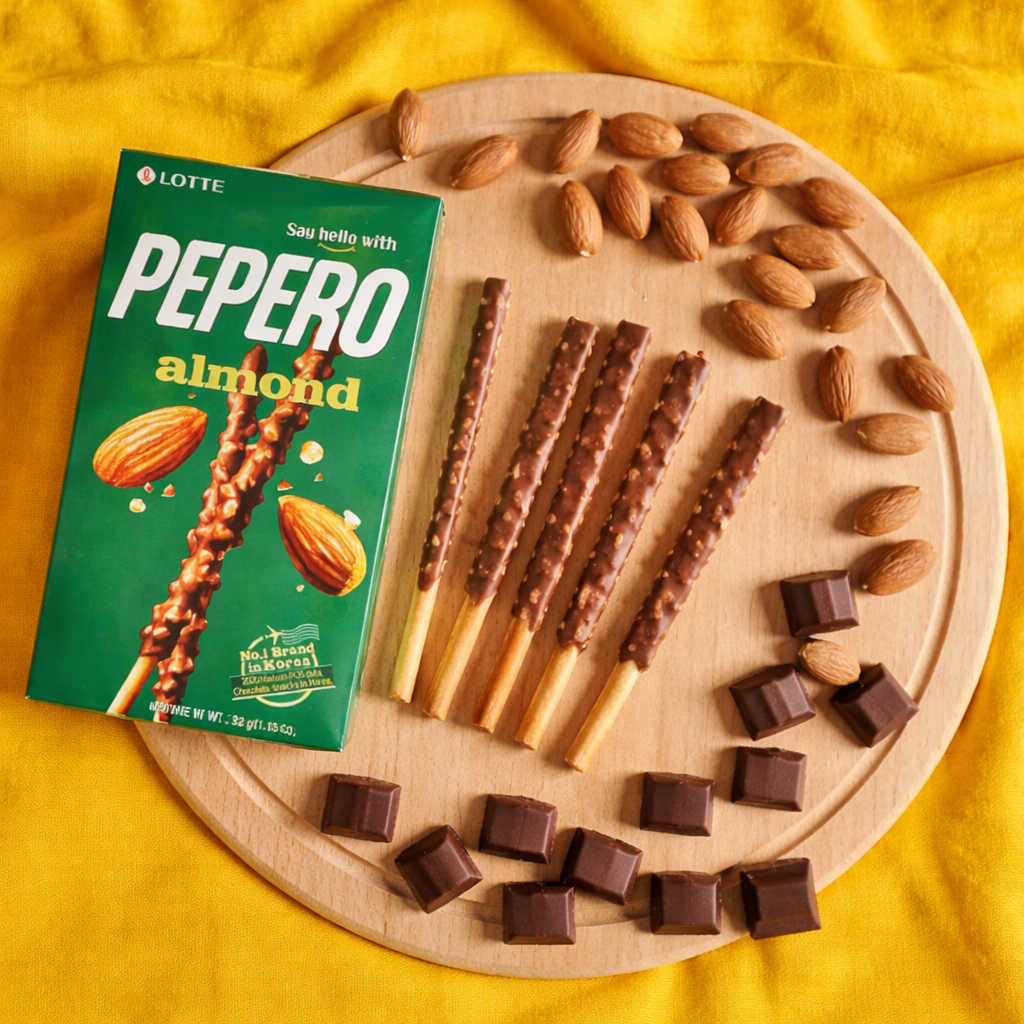 Lotte Pepero Almond & Chocolate 32g