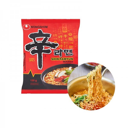 Nongshim Shin Ramyun Spicy Instant Noodles, Ramen&nbsp; 5 x 120g (Multi)